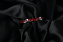 Load image into Gallery viewer, LSC SILVER &amp; BURGUNDY BRACELET
