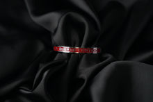 Load image into Gallery viewer, LSC SILVER &amp; BURGUNDY BRACELET
